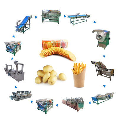 150kg/H batata elétrica Chips Production Machine