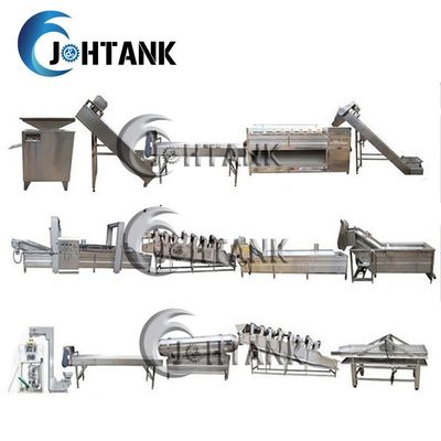 Petisco natural linha de processamento congelada 2000kg/H das batatas fritas