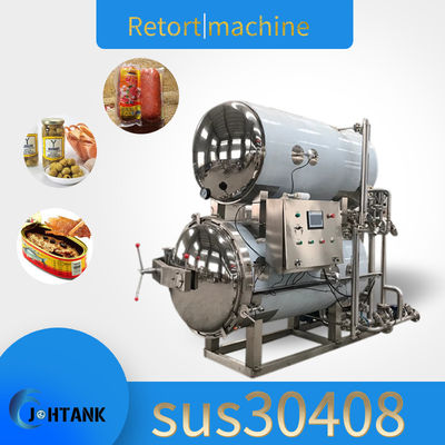 Pulverize o tipo máquina de colocação em latas da retorta do vapor na indústria alimentar