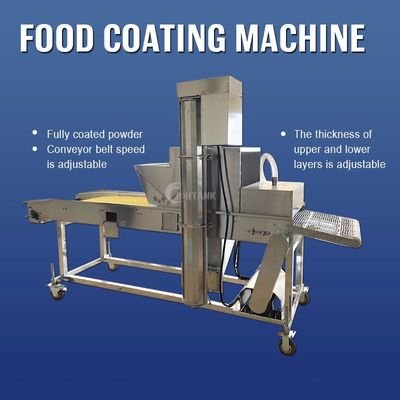 Máquina de cobertura com pão ralado da massa automática para Fried Onion Rings Chicken Tempura