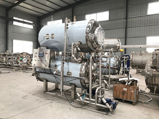 Retorta pequena da imersão da água da máquina do esterilizador do alimento do vapor do ar
