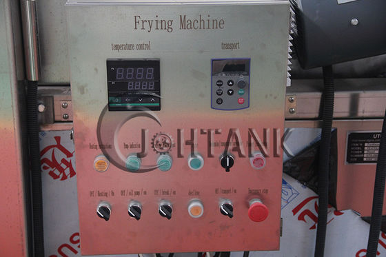 Máquina de fritura contínua do restaurante, frigideira 1200kg/h contínua para microplaquetas de batata