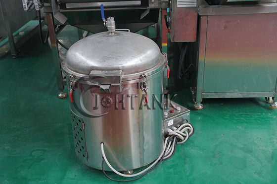 Máquina de fritura contínua do restaurante, frigideira 1200kg/h contínua para microplaquetas de batata