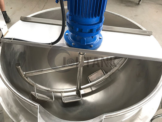 Chaleira Jacketed dobro de aço inoxidável que cozinha a chaleira com misturador