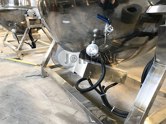 Chaleira Jacketed dobro de aço inoxidável que cozinha a chaleira com misturador