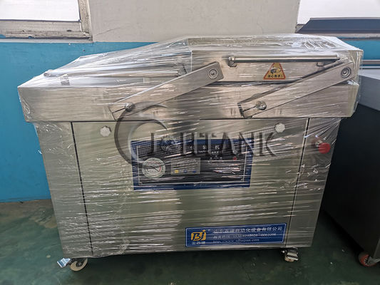 máquina de empacotamento 220V do vácuo da câmara do dobro 2kW 380V
