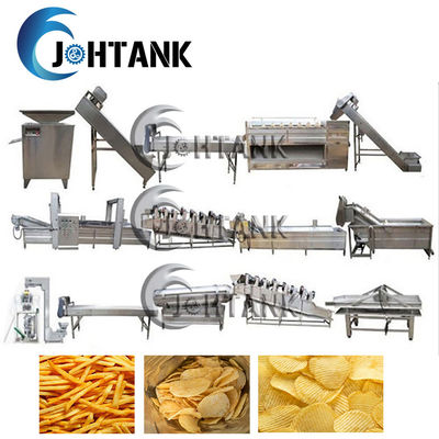 100kg/H batata Chips Production Line Stainless Steel 304