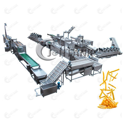 Petisco natural linha de processamento congelada 2000kg/H das batatas fritas