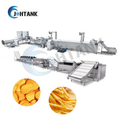 Gás elétrico linha de processamento congelada das batatas fritas