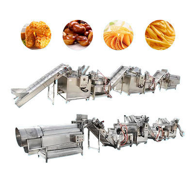 Linha de produção congelada petisco das batatas fritas, batata fresca Chips Production Line