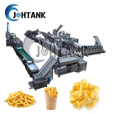 Batata frita de batata Chips French Fries Manufacturing Machine 500kg/h