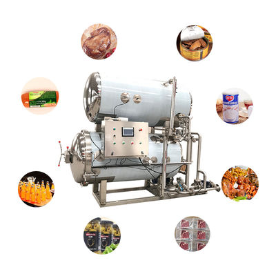 máquina da esterilização do alimento 500L, máquina da retorta do pulverizador de água para o malote do alimento