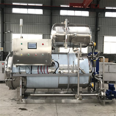 Pulverize o tipo máquina de colocação em latas da retorta do vapor na indústria alimentar