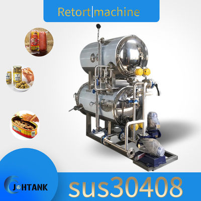 Máquina industrial da retorta do alimento para os frascos de vidro Tin Can
