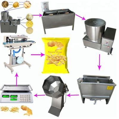 Batata Chips Manufacturing Machine do banana-da-terra da banana