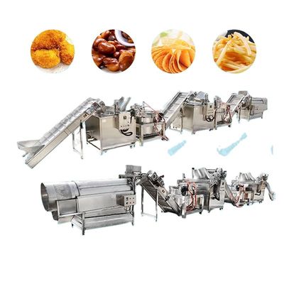 Linha de produção congelada dedos das batatas fritas da batata que fazem a máquina 1000kg/H as batatas fritas congeladas automáticas que fazem a máquina