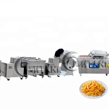 Máquina totalmente automático 500kg/H das batatas fritas da pequena escala