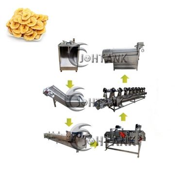 máquina totalmente automático de Chips Line Potato Crisps Making da batata 500kg/h