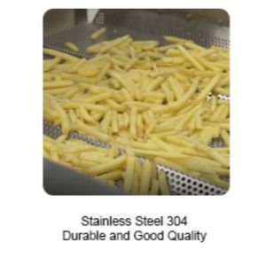 Batatas fritas SS304 congeladas totalmente automático que fazem a batata Chips Production Line da máquina