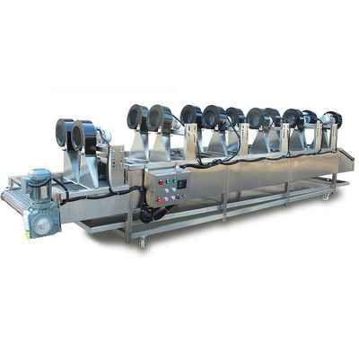Batatas fritas congeladas Chips Making Machine Automatic Frying industriais da batata