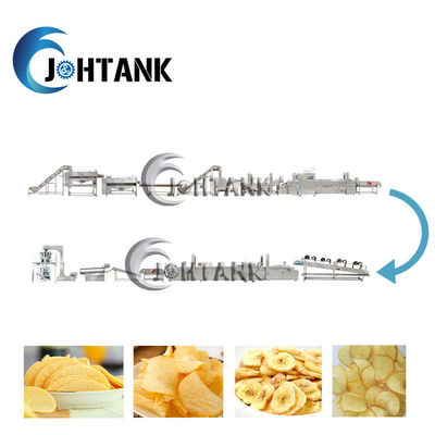 batatas fritas 1000kg/H que fabricam a máquina totalmente automático
