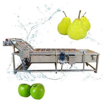 Linha de processamento das frutas e legumes SUS304, lavagem vegetal e máquina de secagem