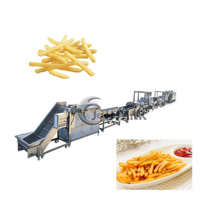 Batata elétrica Chips Production Line 500kg/h para microplaquetas congeladas do banana-da-terra das batatas fritas