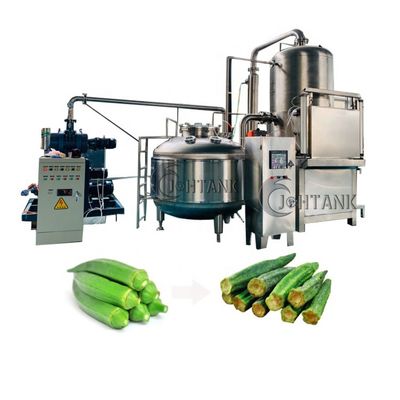 Vácuo seco Fried Machine dos vegetais de fruto da fritada do quiabo
