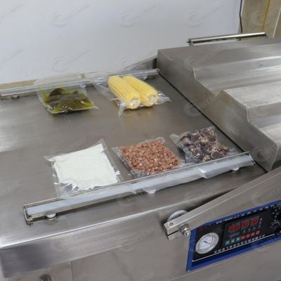 Os alimentos imediatos replicam o aferidor dobro do vácuo da câmara da carne de vaca seca do malote