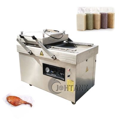 Máquina de embalagem dobro plástica do vácuo da câmara do recipiente de alimento