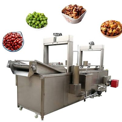 Amendoim que frita os petiscos automáticos contínuos que fritam a máquina