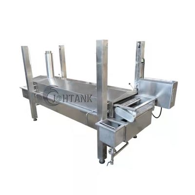 A máquina 304 de fritura contínua de aço inoxidável soprou calamar Ring Drumstick do alimento