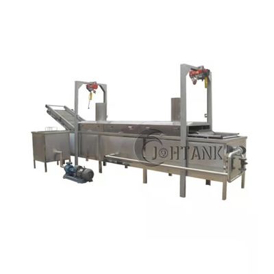 Máquina de fritura contínua automática 200Kg/H dos anéis de cebola