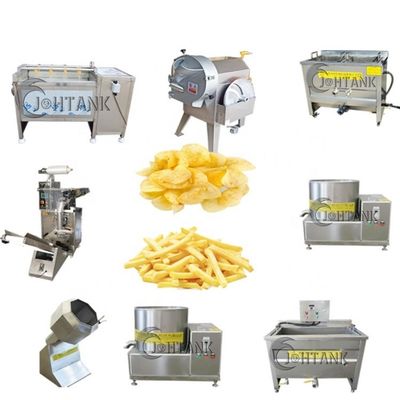 Linha de processamento congelada pequena escala 2000kg/hr das batatas fritas
