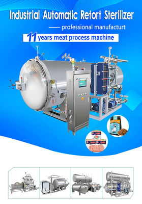 Máquina horizontal do esterilizador do alimento, máquina de colocação em latas SUS30408 da retorta